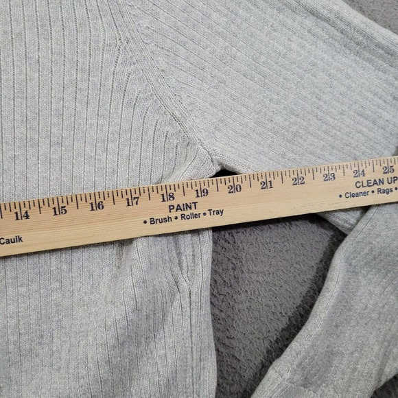 Angelo Litrico Sweater Mens Large Gray Full Zip Mock Neck Crafted Goods Dadcore - Picture 7 of 11